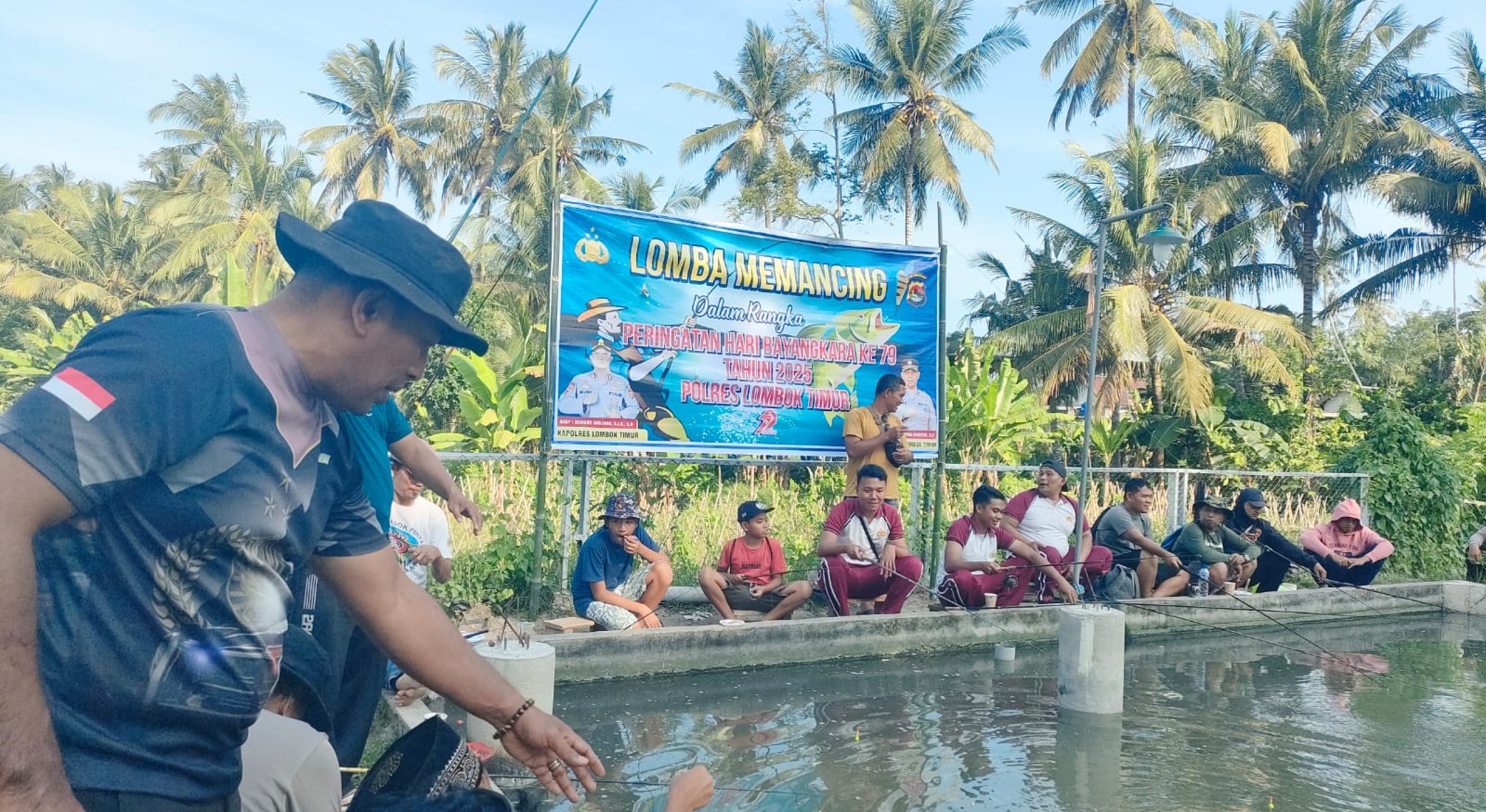 Polres Lombok Timur Gelar Lomba  Mancing Meriahkan HUT Bhayangkara