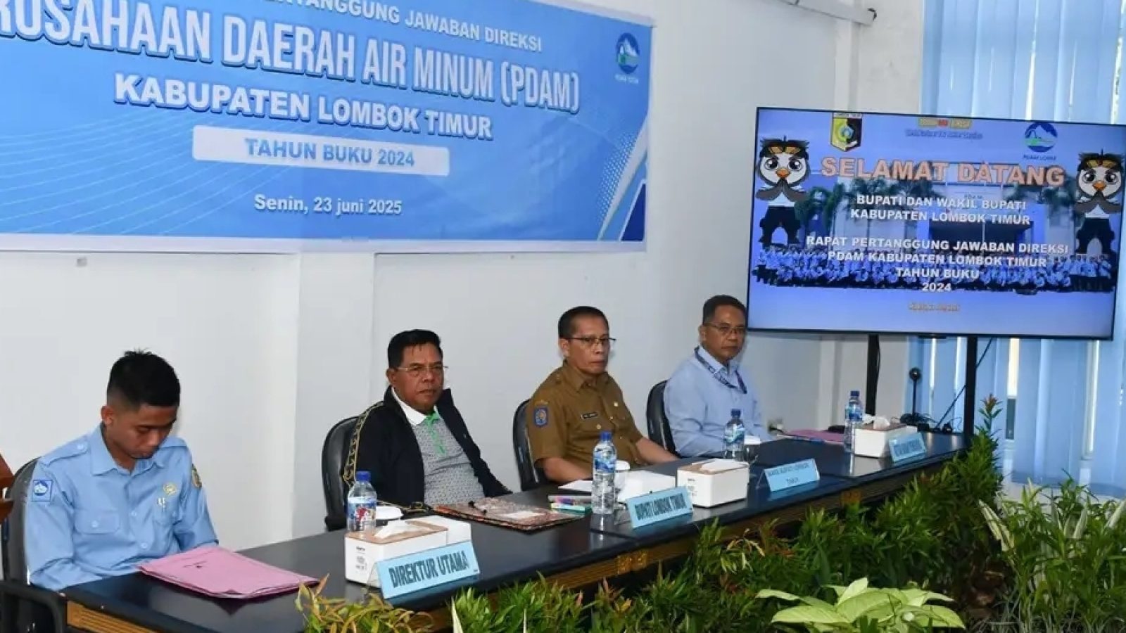 Rapat Pertanggungjawaban PDAM, Bupati Lombok Timur Fokus Sejahterakan Masyarakat