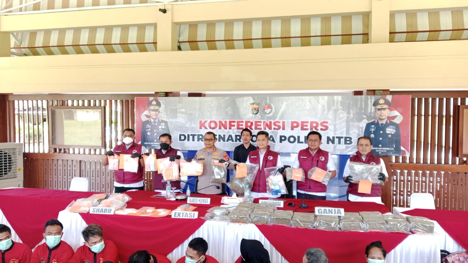 Polda NTB Tangkap 45 Tersangka Narkoba Selama Mei–Juli 2025