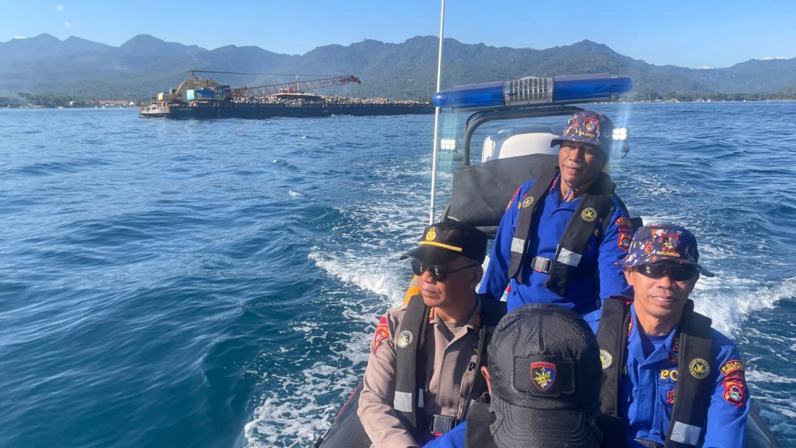 Sat Polairud Polres Lombok Utara Laksanakan Pengamanan dan Patroli di Gili Trawangan dalam Rangka FORNAS VIII 2025