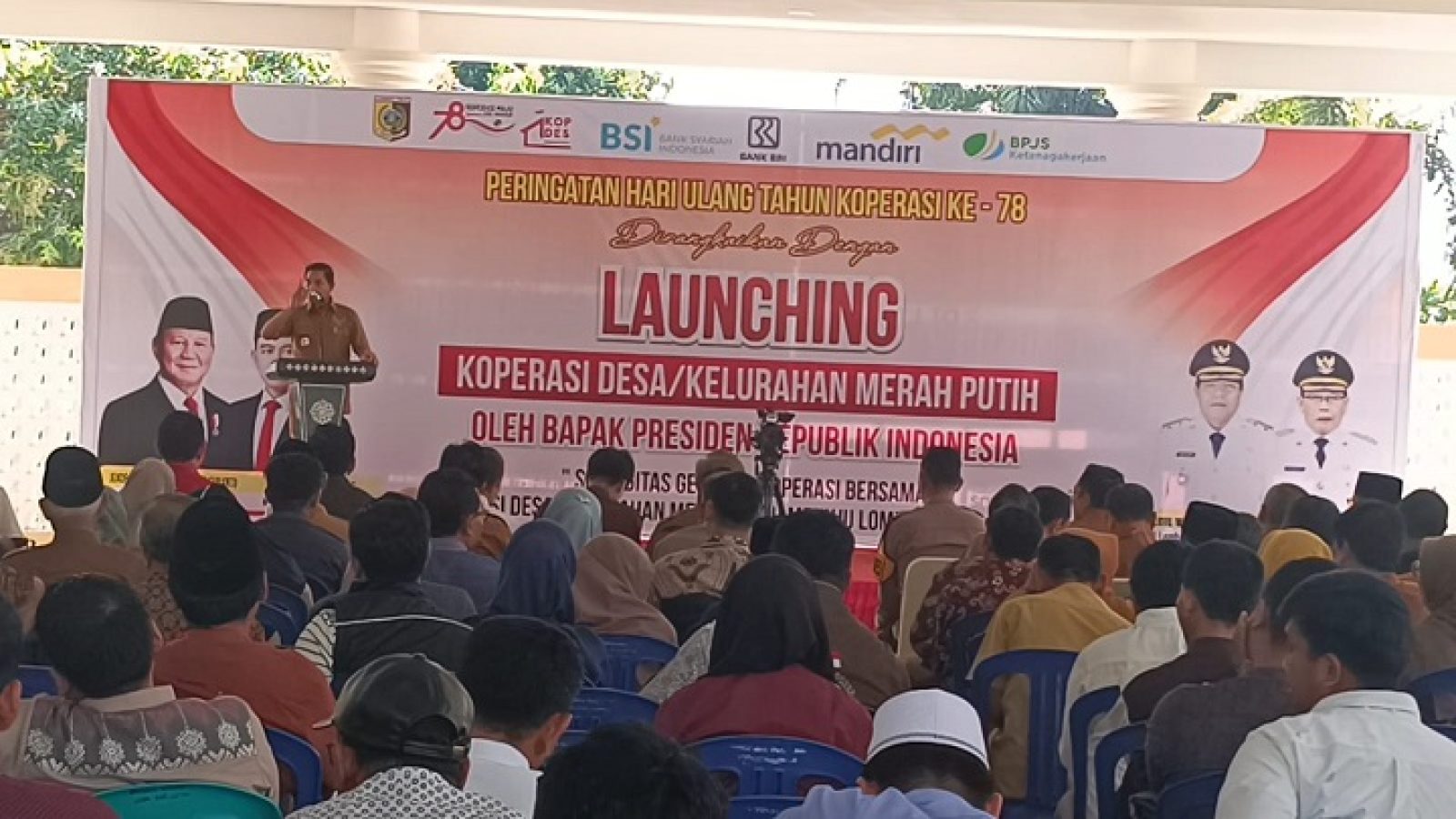 Luncurkan Kopdes Merah Putih, Bupati Warisin : Hati Hati Rentenir Bermuka Koperasi