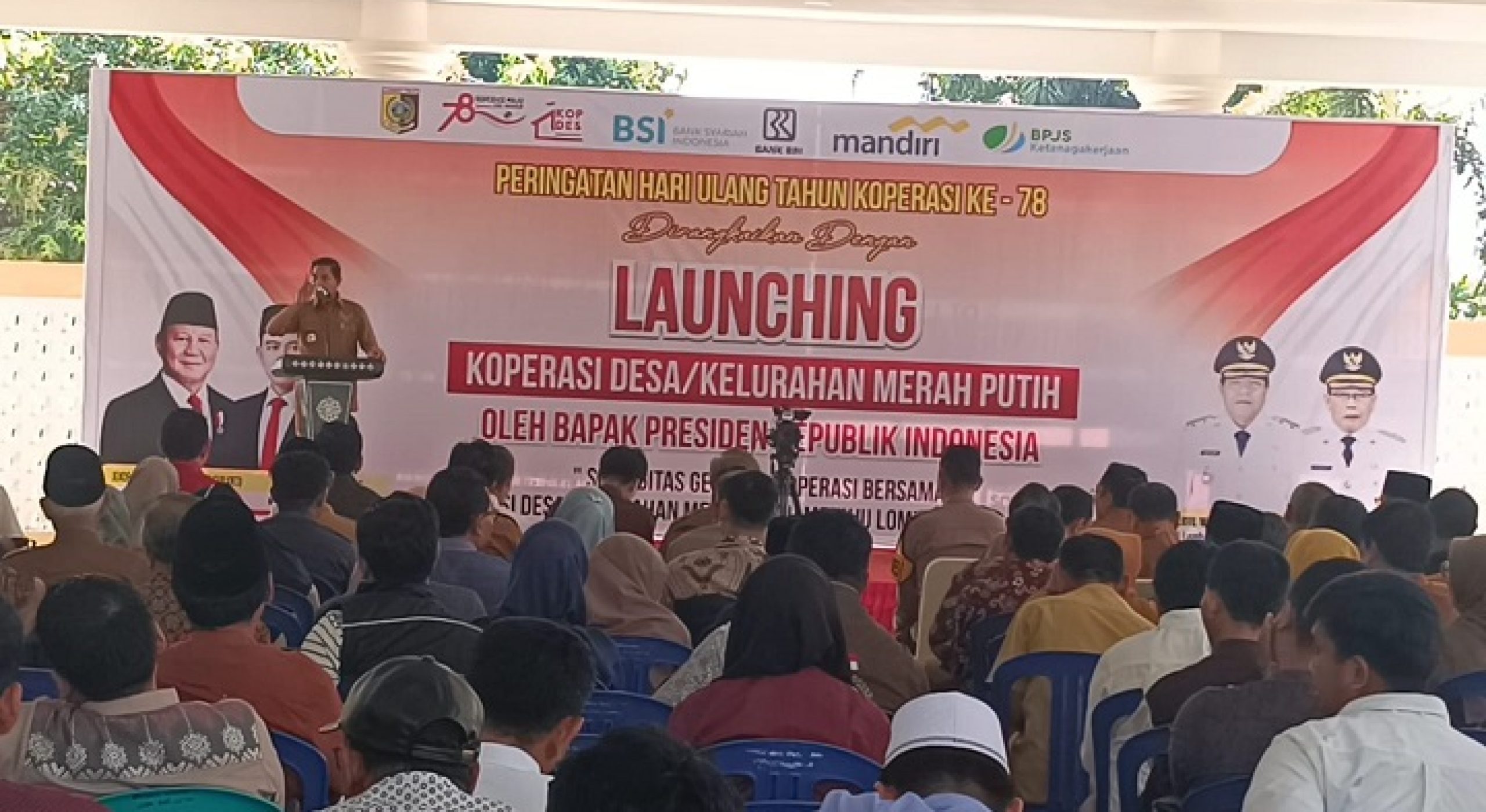 Luncurkan Kopdes Merah Putih, Bupati Warisin : Hati Hati Rentenir Bermuka Koperasi