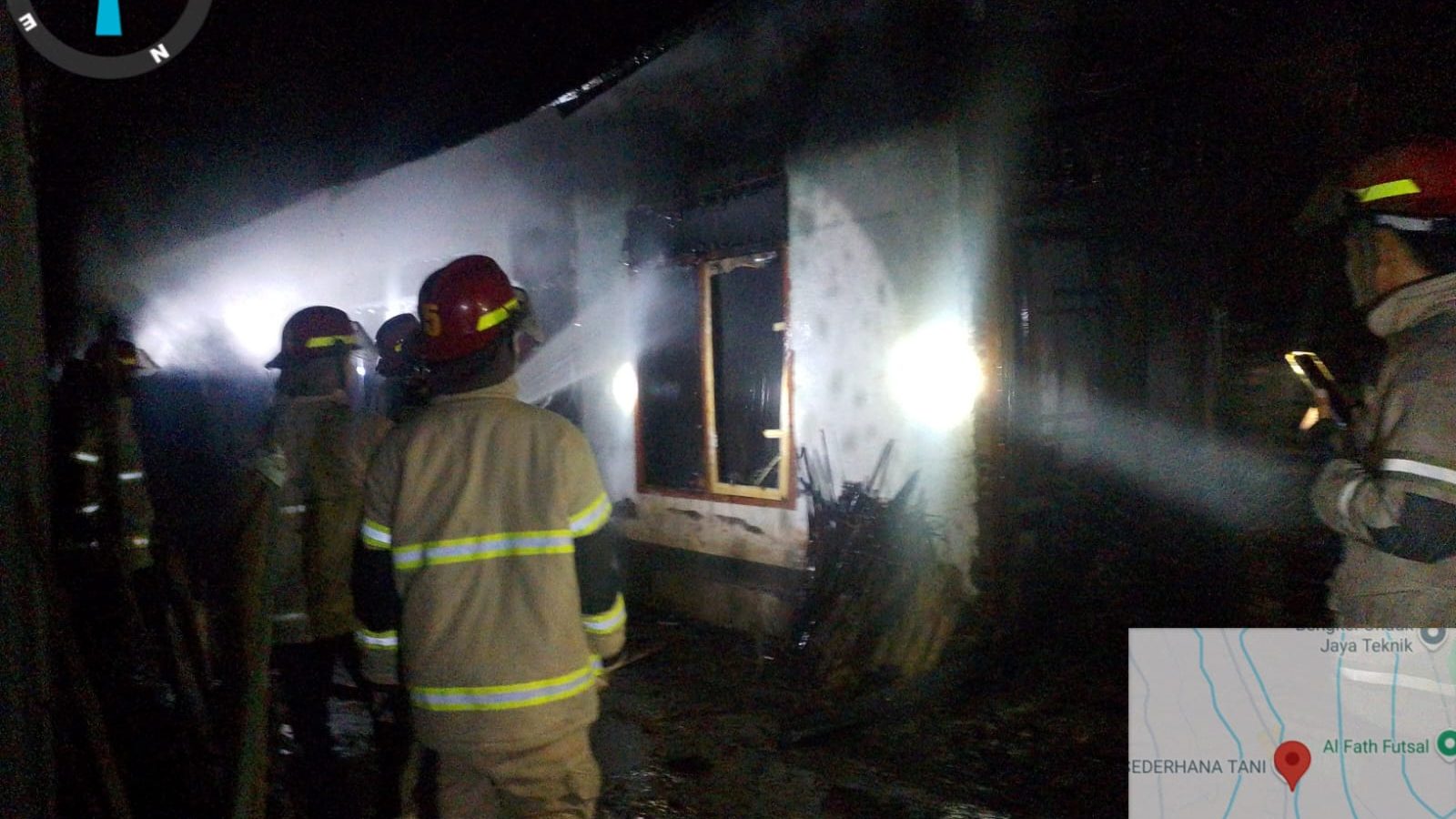 Rumah Warga Solong Motong Gading Ludes Terbakar