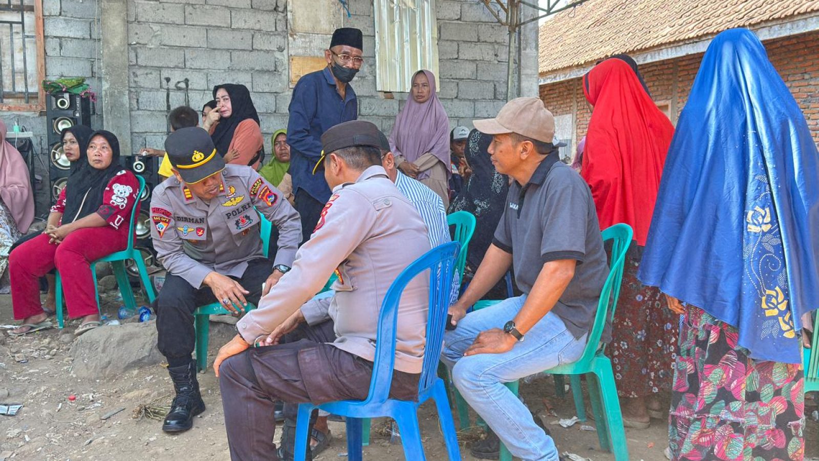 Sambang Duka Korban Penganiayaan, Polres Dompu Pastikan Situasi Tetap Kondusif