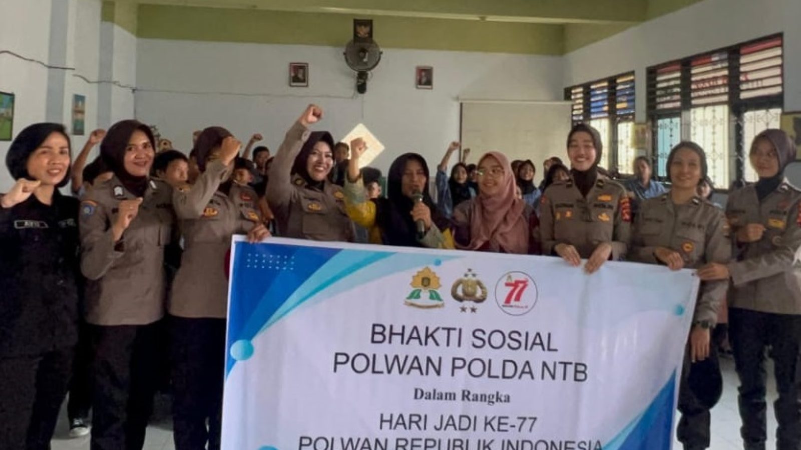Polwan Polda NTB Gelar Bakti Religi, Tunjukkan Kepedulian untuk Kebersamaan