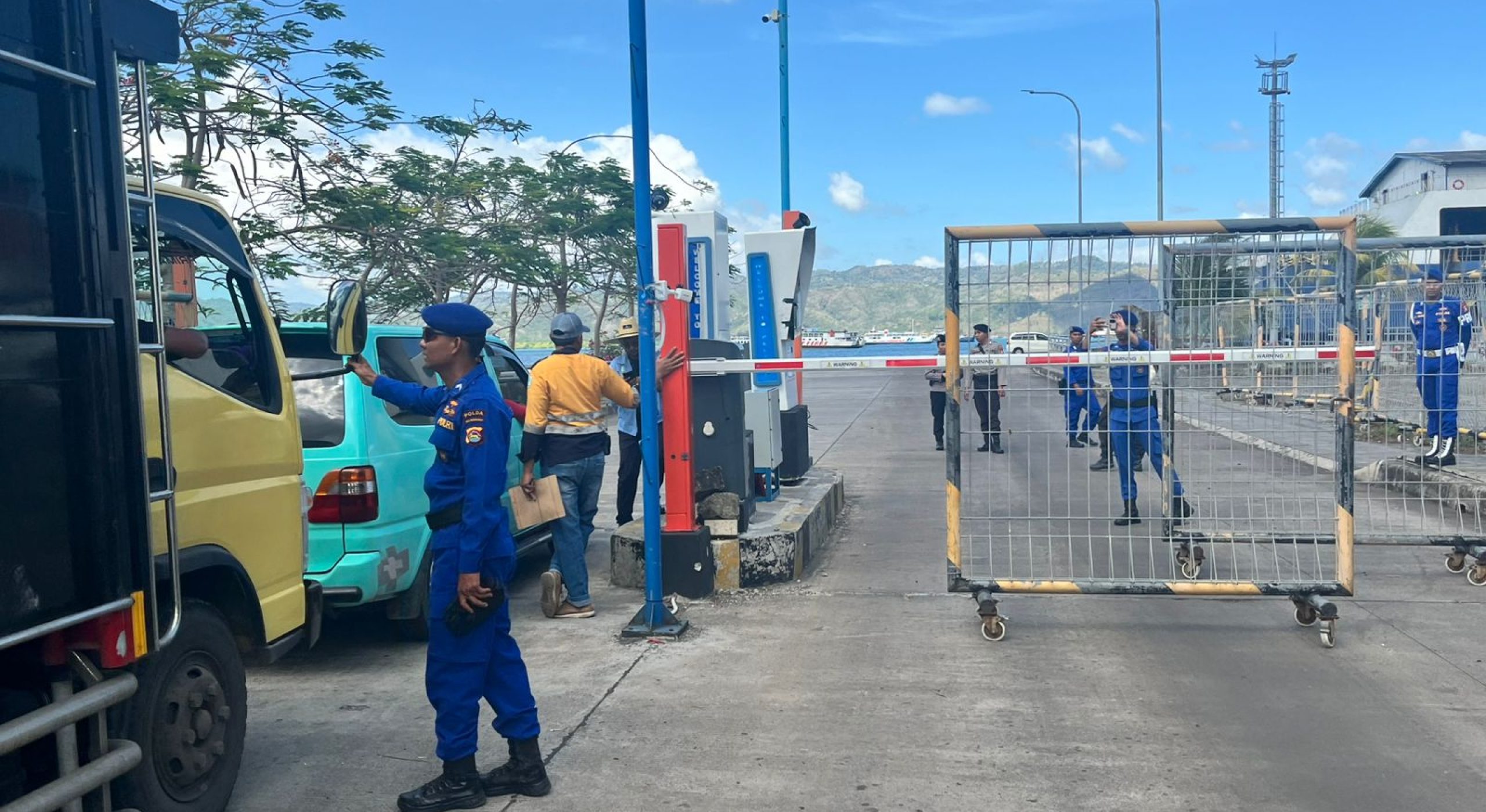 Jelang MotoGP, Polairud Polda NTB Gelar Cipta Kondisi Di Kawasan Pelabuhan 