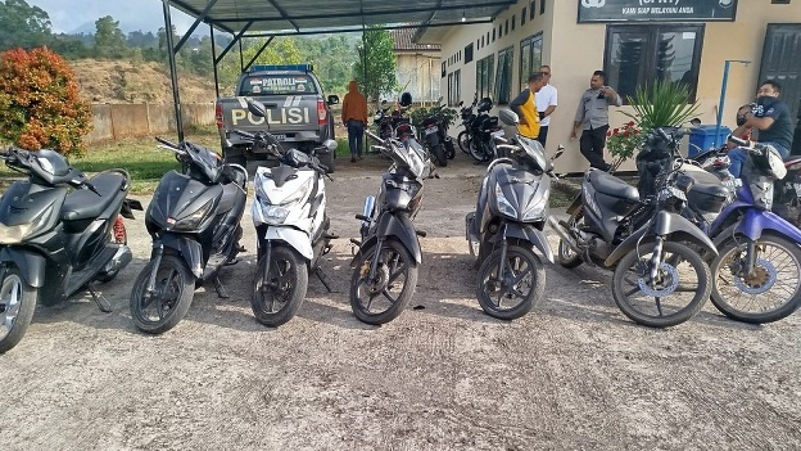 Polsek Sembalun Amankan Tujuh Motor