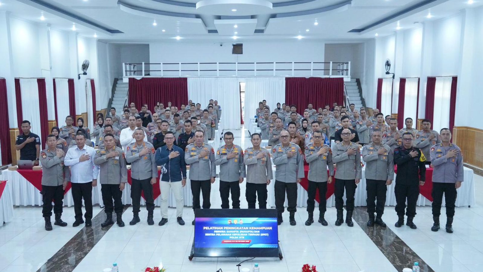 Latkatpuan Pamapta dan SPKT Dibuka, ini Pesan Kapolda NTB