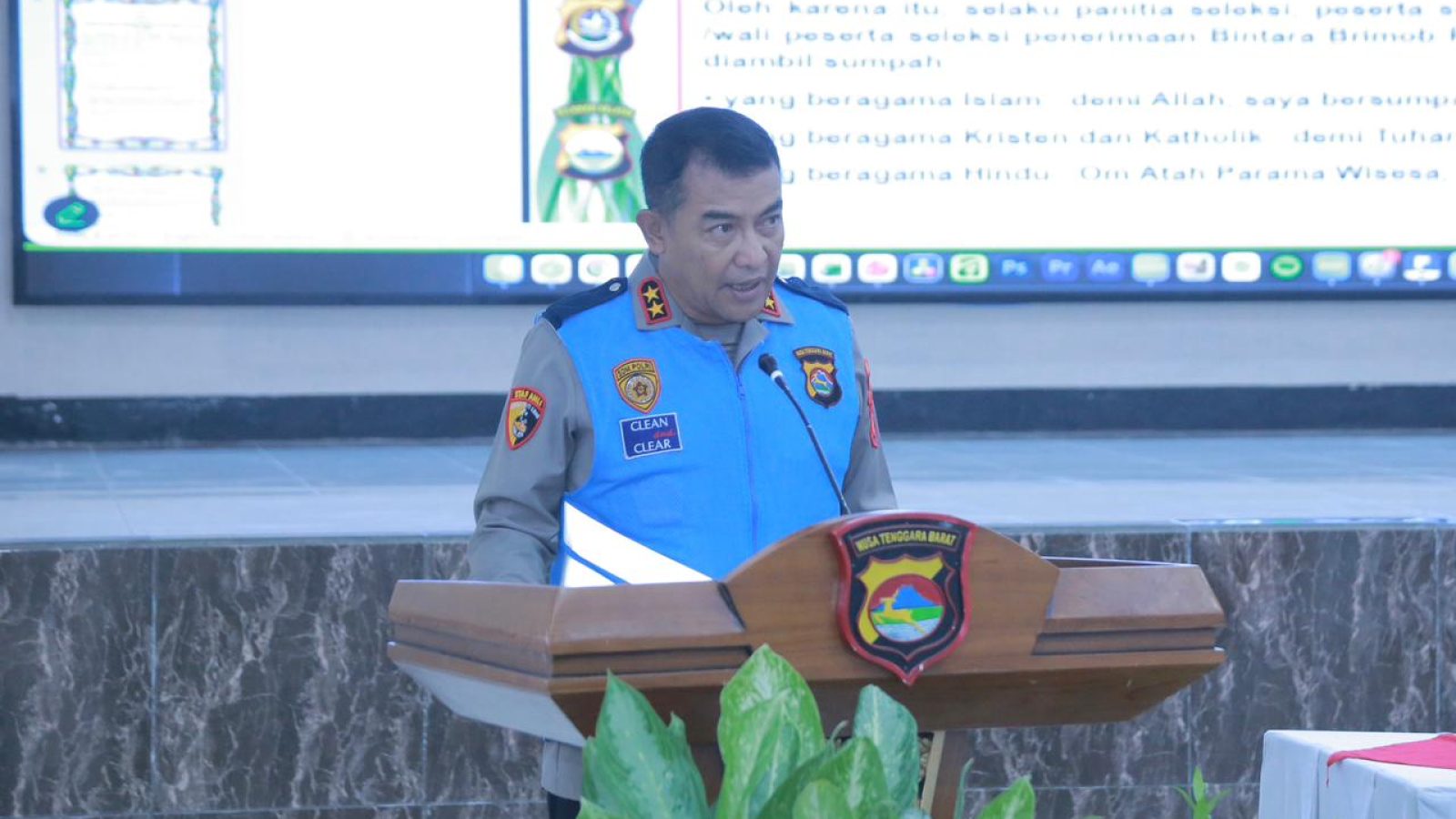 Penandatanganan Fakta Integritas Seleksi Bintara Brimob 2026, Kapolda NTB Tegaskan Bukan Formalitas