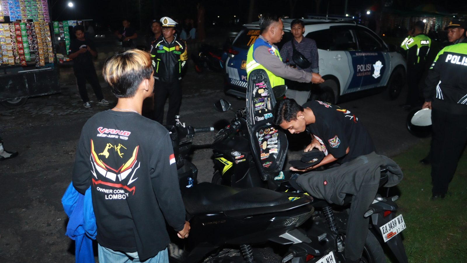Puluhan Motor Knalpot Racing Terjaring Operasi Zebra Rinjani 2025