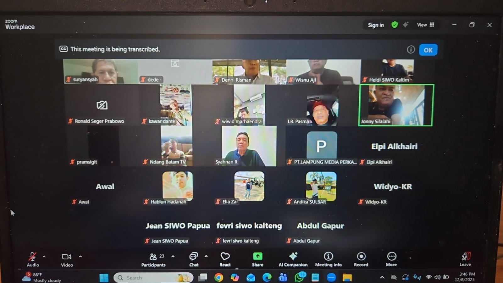 Rakornas SIWO 2025 Bahas Anugerah SIWO Award dan Porwanas 2027