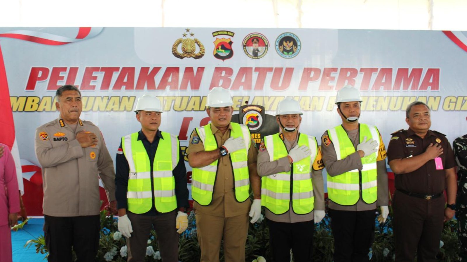 Polres Lombok Utara Laksanakan Peletakan Batu Pertama Pembangunan Gedung SPPG