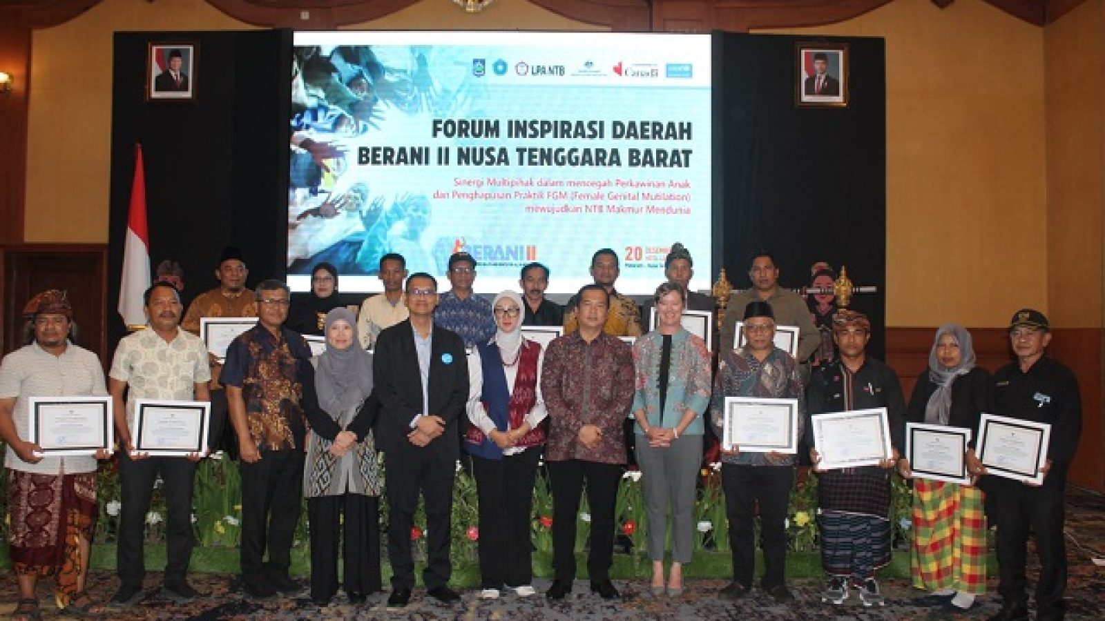 Buka Forum Inspirasi Daerah Berani II, Gubernur NTB Apresiasi Perkawinan Anak Turun