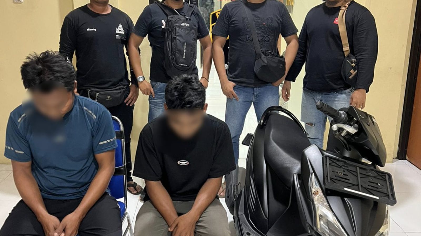 Tim Puma Polres Lombok Utara Tangkap Dua Pelaku Curanmor, Sita Satu Unit Motor 