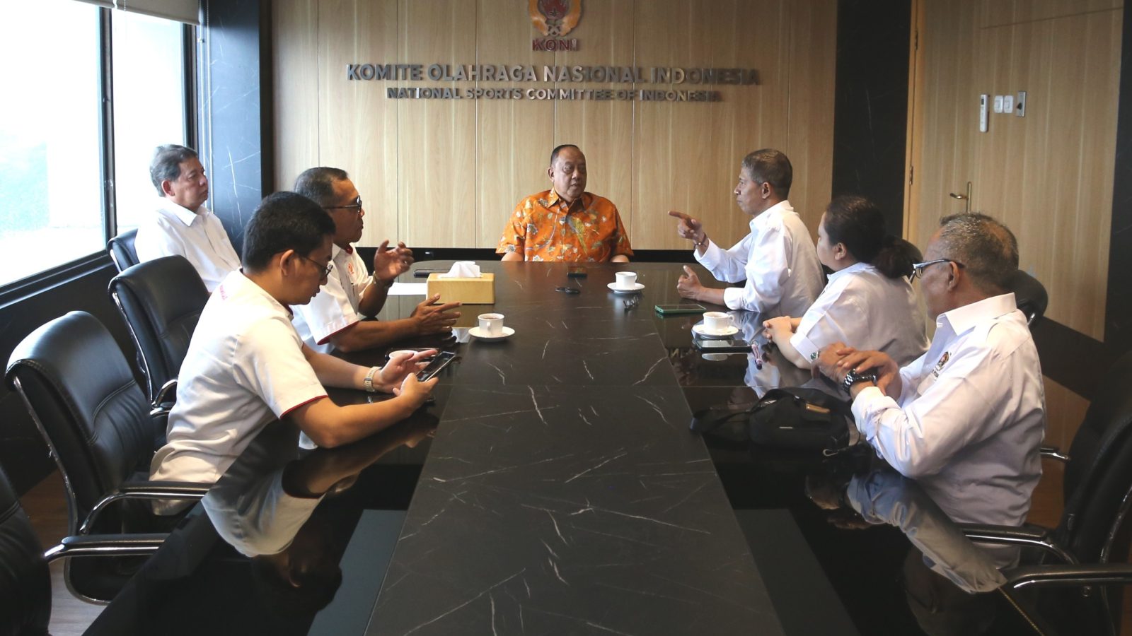 Bertemu Ketum KONI, SIWO PWI Pusat Bahas Rakernas dan Penguatan Daerah