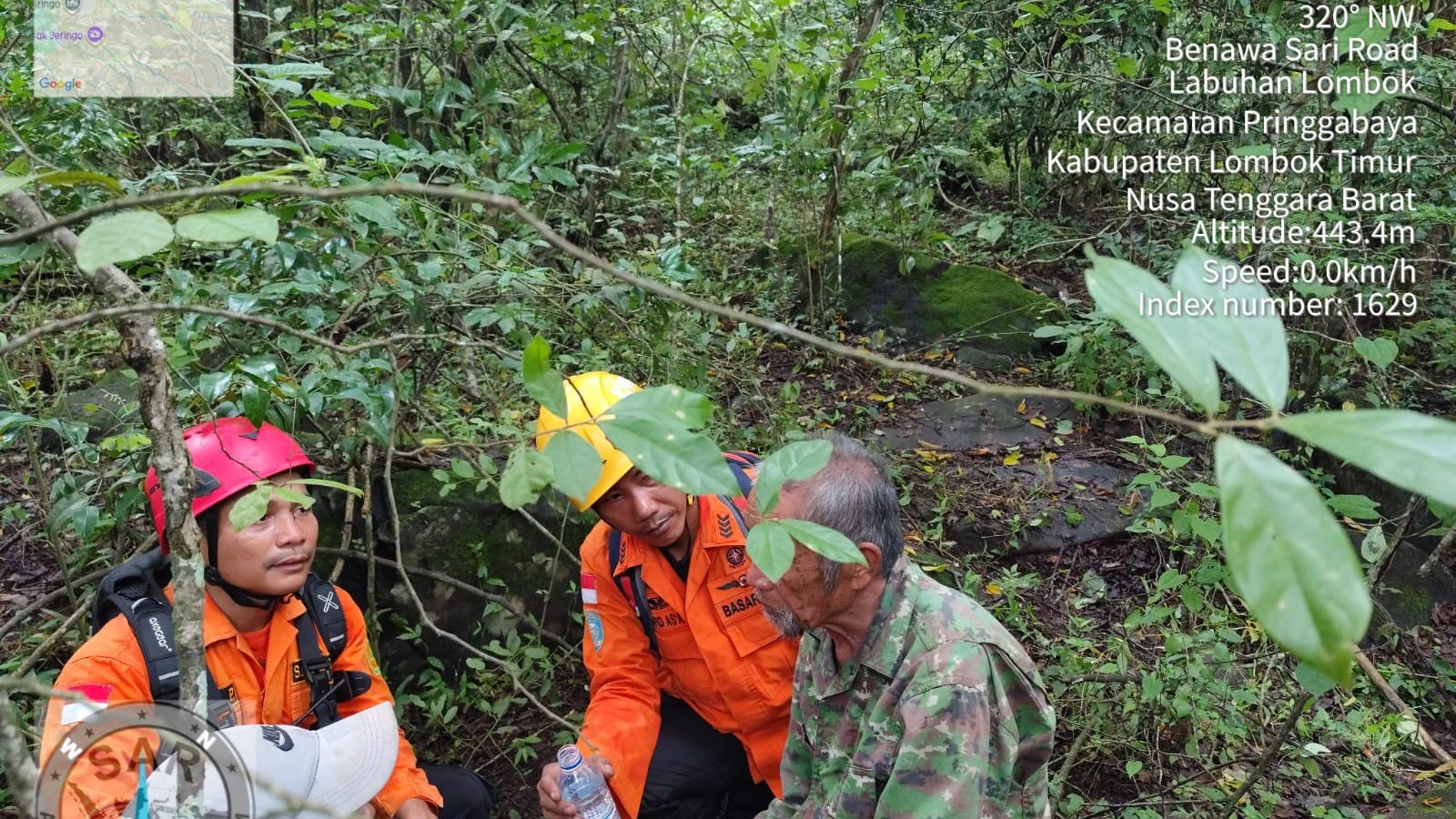Tim SAR Gabungan Temukan Lansia yang Hilang di Hutan Jeringo dalam Keadaan Selamat