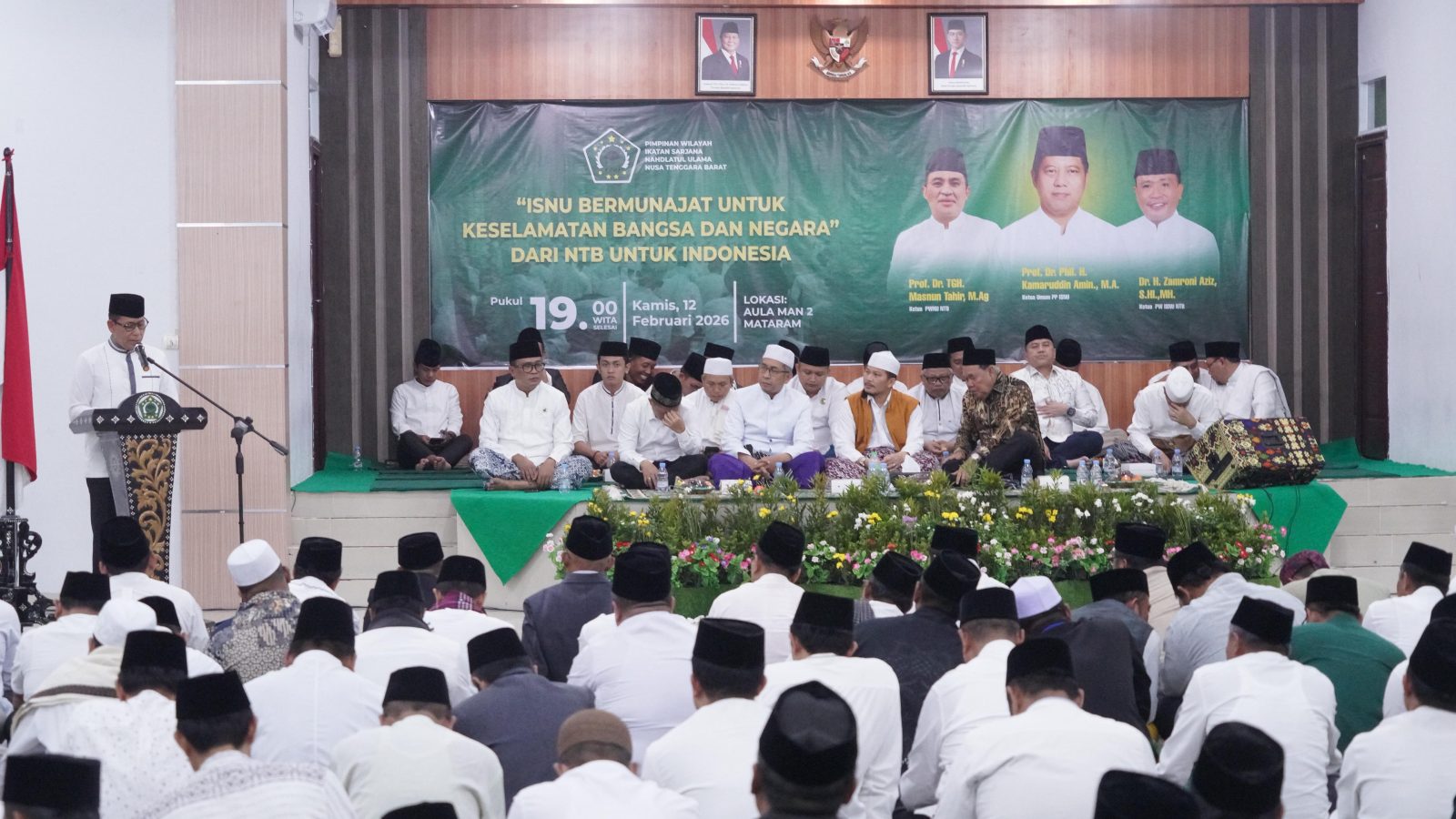ISNU Bermunajat, Wakapolda Sampaikan Komitmen Polda NTB