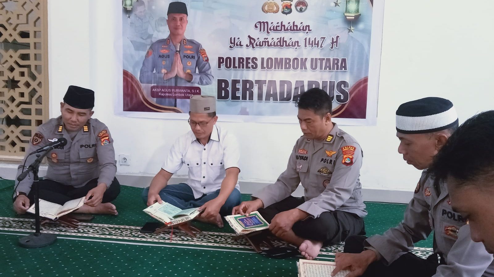 Sejukkan Hati di Bulan Suci, Polres Lombok Utara Gelar Program “Bertadarus”