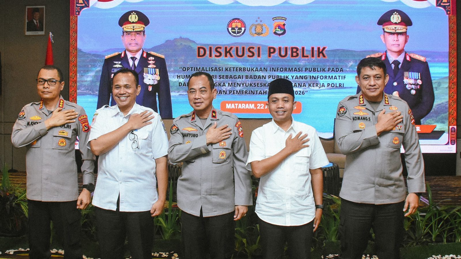 Mabes Polri Gelar Diskusi Keterbukaan Informasi Publik, Kominfotik NTB Tekankan Transparansi Terukur