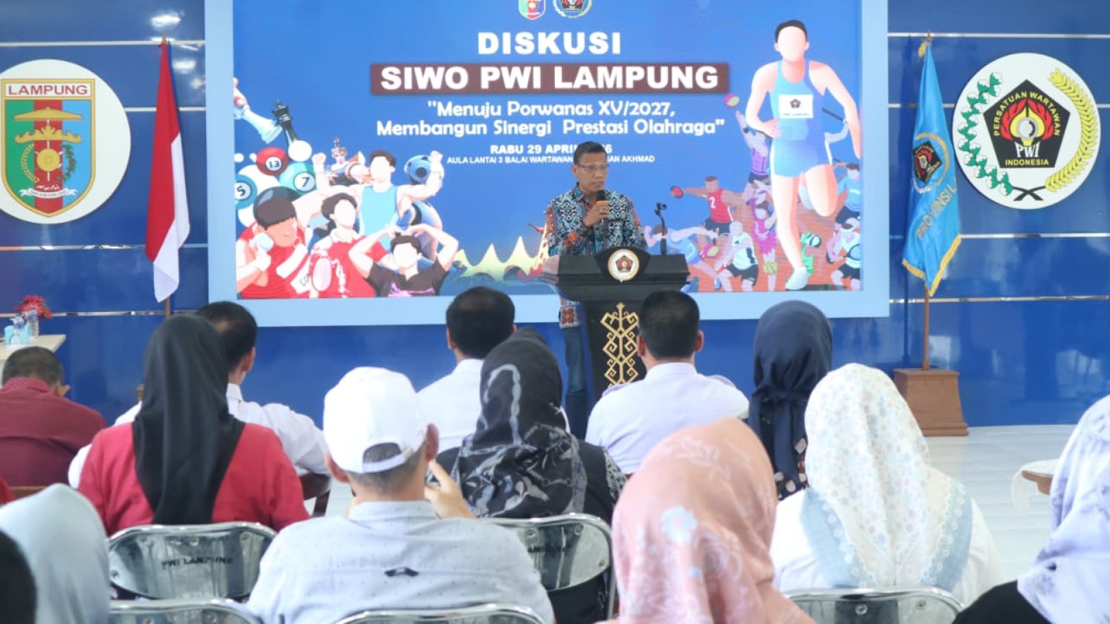 Gelar Diskusi Olahraga, SIWO PWI Lampung Matangkan Kesiapan Porwanas 2027