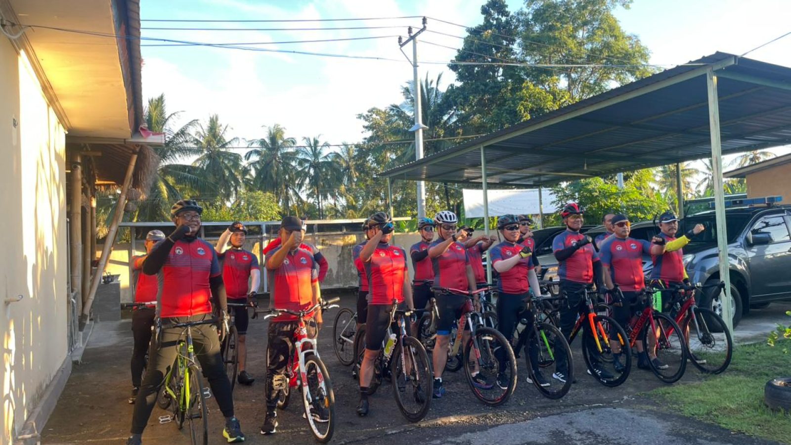 Sempat Vakum , Gowes Kamtibmas Kembali Berlanjut ke Desa Jenggala