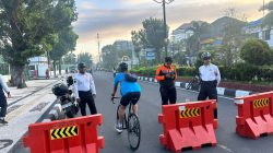Patroli Bersepeda dan Segway, Polda NTB Amankan Car Free Day Udayana