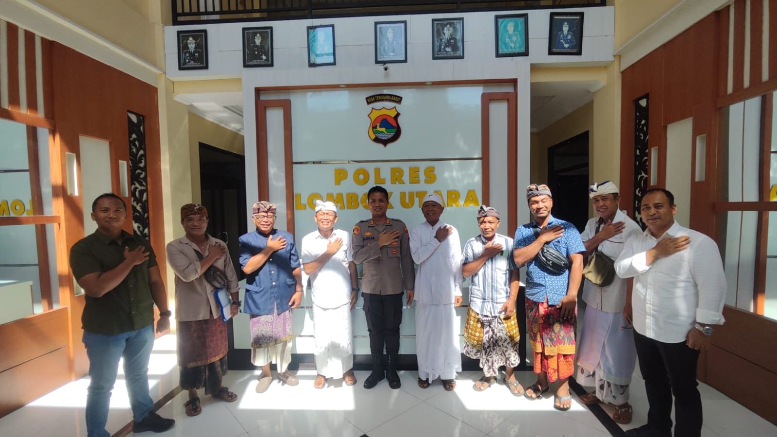 Polres Lombok Utara Perkuat Sinergitas dengan Pengurus Pura Manik Sari Batu Beleq Pusuk