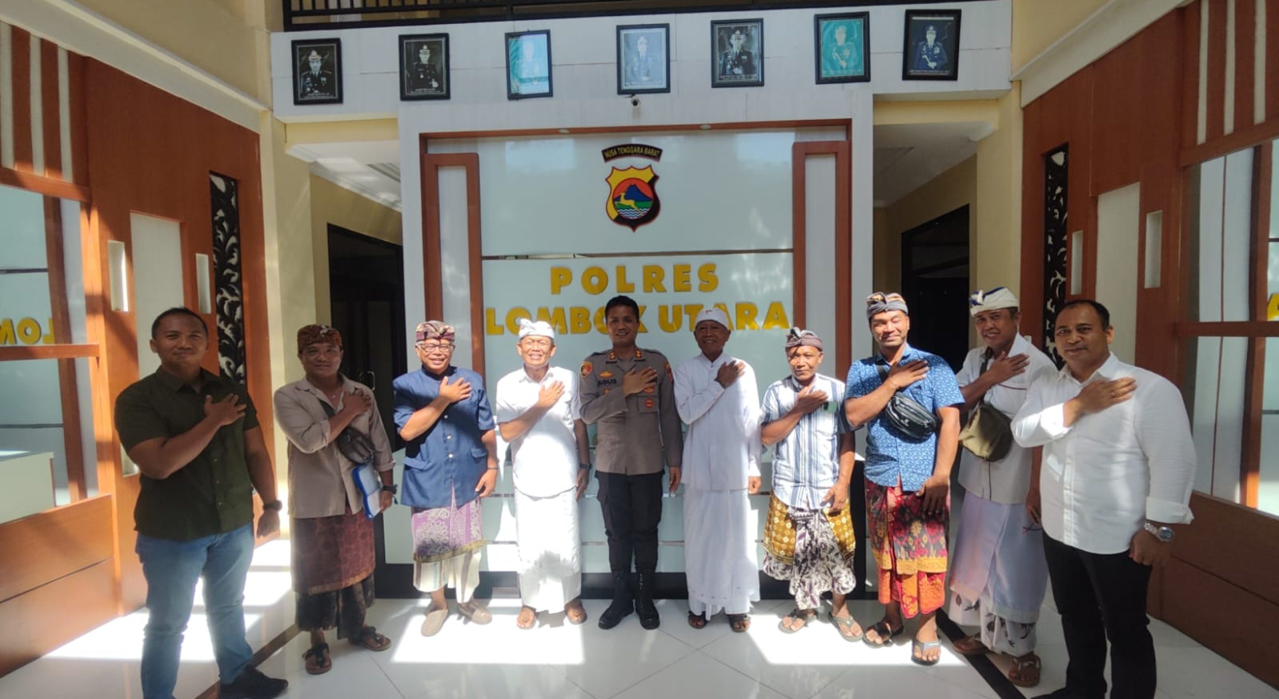 Polres Lombok Utara Perkuat Sinergitas dengan Pengurus Pura Manik Sari Batu Beleq Pusuk