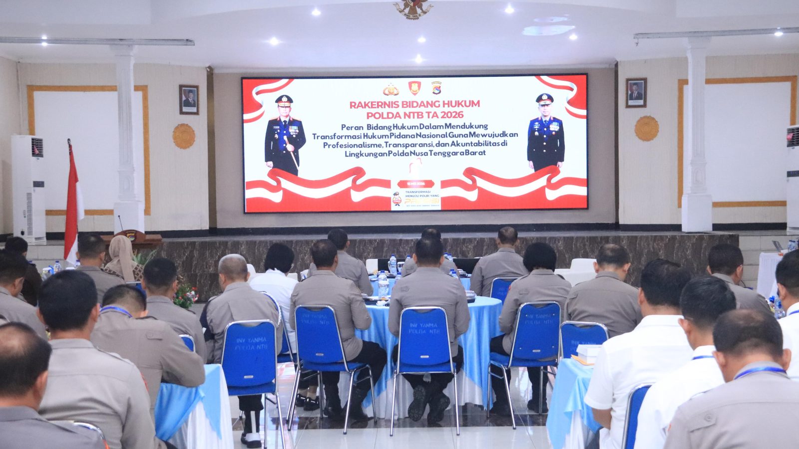 Wakapolda NTB Buka Rakernis Bidang Hukum, Dorong Peningkatan Kinerja dan Profesionalisme