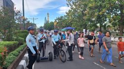Patroli Direktorat Pamobvit Polda NTB di CFD Udayana