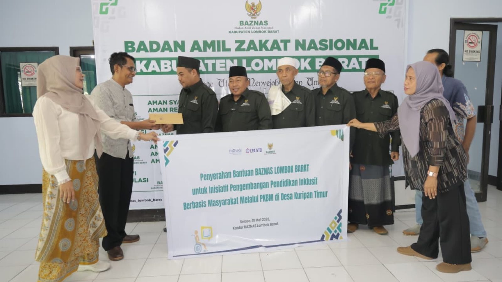 Perkuat Hak Pendidikan Anak, BAZNAS Lombok Barat Kucurkan Dana Dukungan untuk Desa Inklusif di Lombok Barat