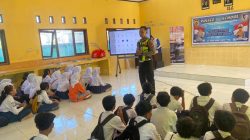 Satlantas Polres Lombok Utara Edukasi Pelajar SMPN 1 Gangga 