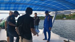 KAPAL POLISI XXI-2014 BERSAMA TNI AL DAN KSOP BIMA BANTU NELAYAN LAKSANAKAN PENGUKURAN KAPAL