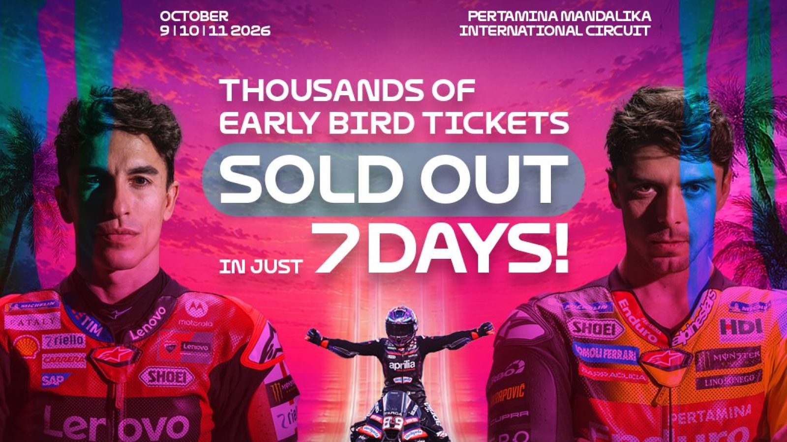Tiket Early Bird Sold Out, ITDC Buka Penjualan Presale 1 Tiket Pertamina Grand Prix of Indonesia 2026
