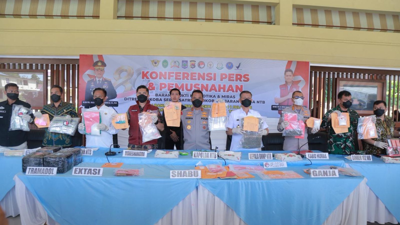 Polda NTB Ungkap 442 Kasus Narkoba dalam Enam Bulan, Kapolda Tegaskan “War On Drugs”