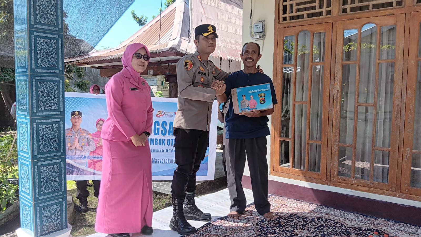 Kapolres Lombok Utara Ketuk Pintu Hati Warga dan Purnawirawan di Tanjung