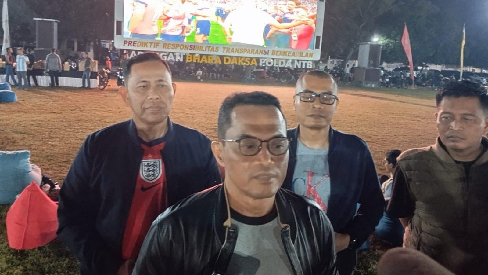 Polda NTB dan TVRI NTB Gandeng Komunitas Ojol, Media dan UMKM Nobar Semi-final Piala Dunia