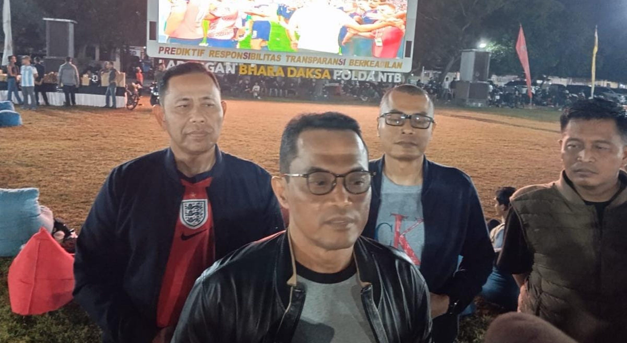 Polda NTB dan TVRI NTB Gandeng Komunitas Ojol, Media dan UMKM Nobar Semi-final Piala Dunia