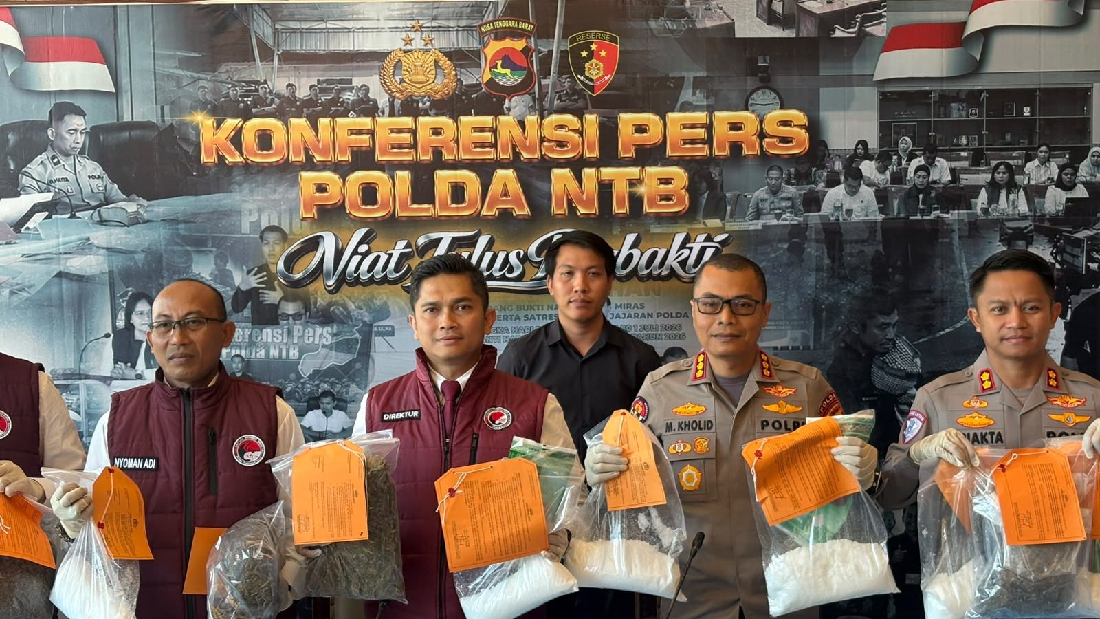 Polda NTB Bongkar 61 Kasus Narkoba dalam Sebulan