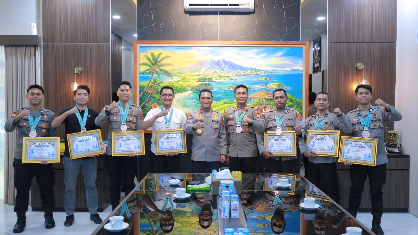 Kapolda NTB Sambut Kontingen Peraih Juara III Badminton Kapolri Cup 2026