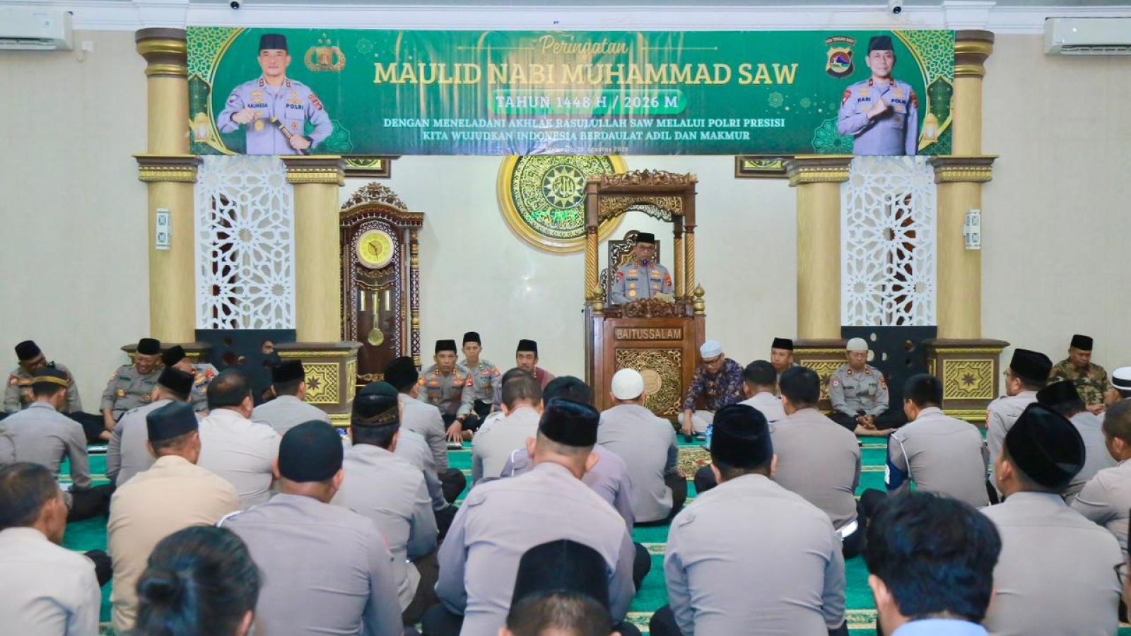 Maulid Nabi  Kapolda Ajak Jajaran Teladani Akhlak Rasulullah