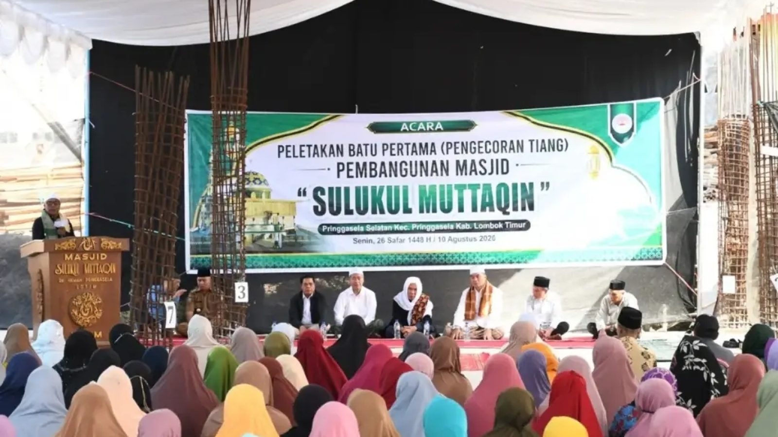Kata Bupati Lotim, Bangun Masjid Bukan Sekadar Fisik Tetapi Hati