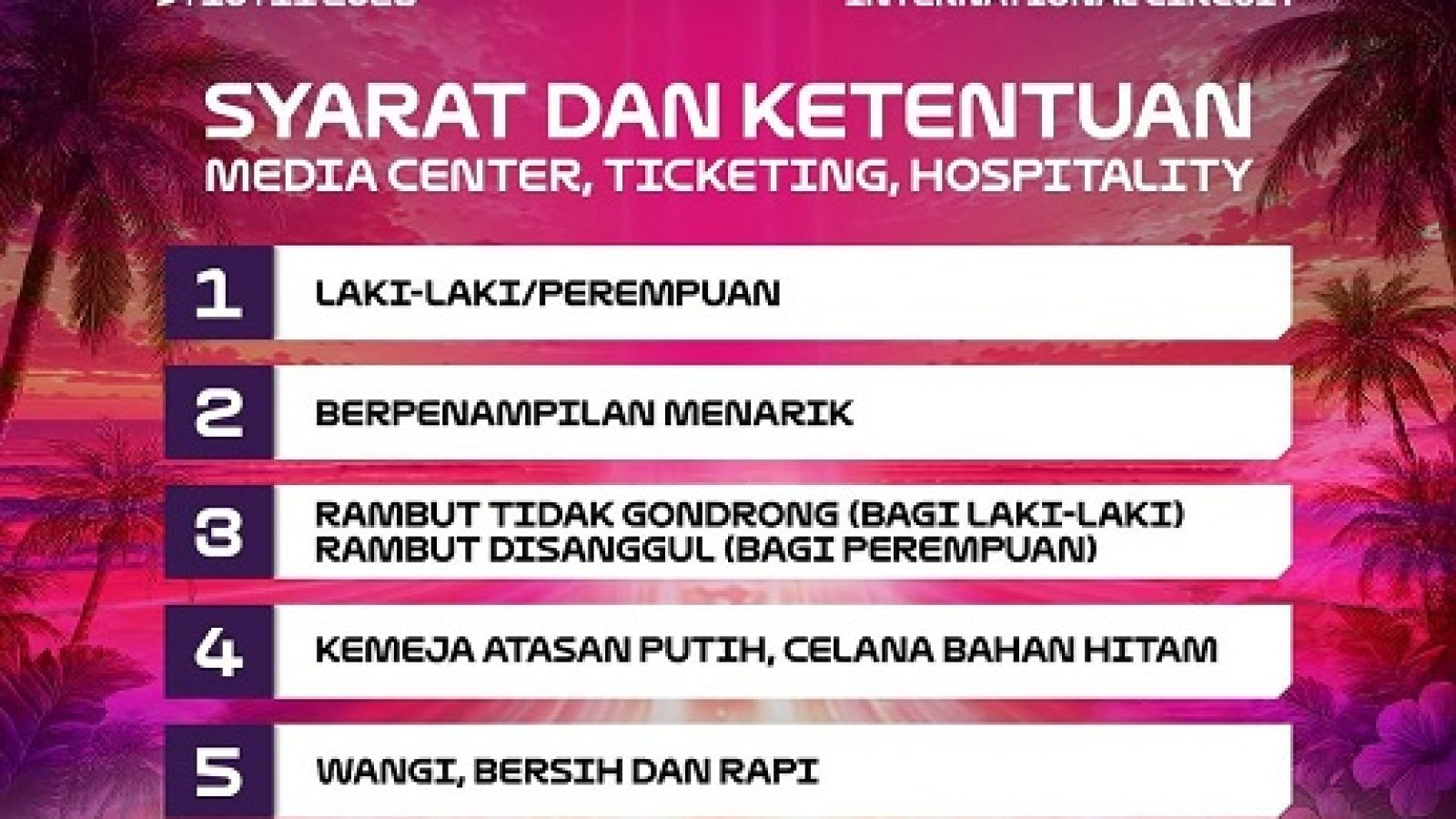 Lowongan 2.500 Volunteer bagi Warga NTB  Dibuka Pertamina Grand Prix of Indonesia 2026