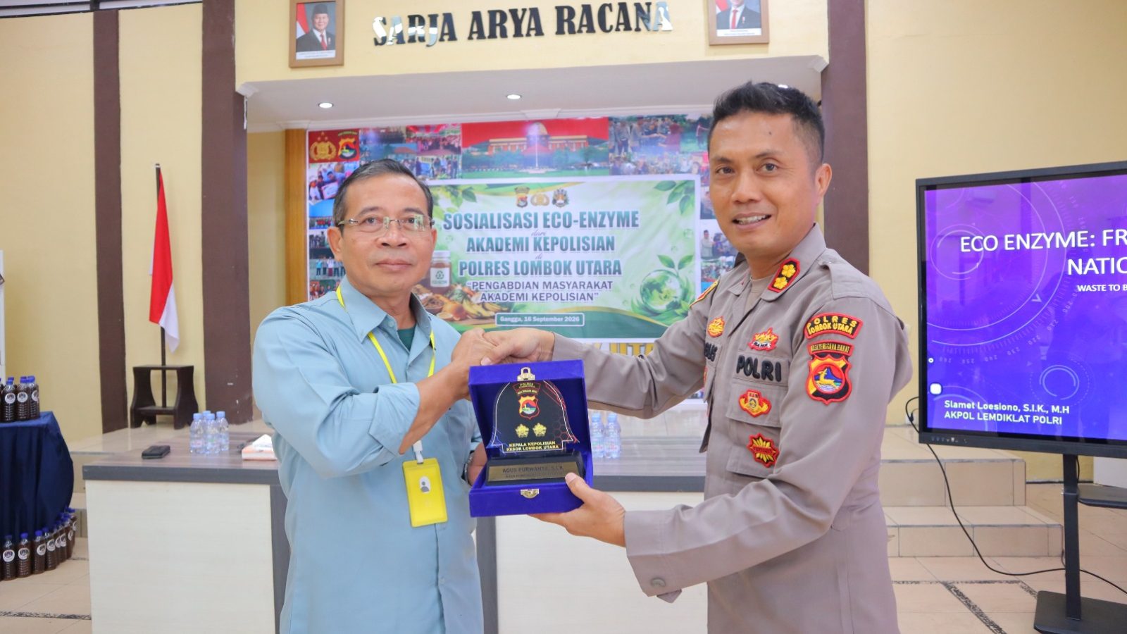 Polres Lombok Utara Bersama Akpol Dorong Pengelolaan Sampah Organik