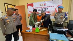 Polres Lombok Utara Musnahkan 5,33 Gram Sabu 
