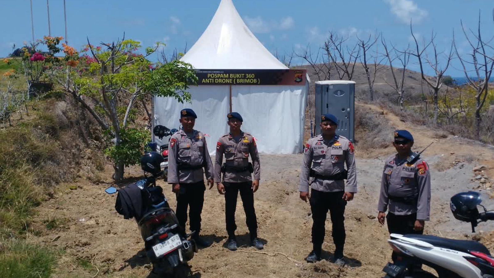 Drone Liar Diantisipasi, Satgas Antidrone Brimob Tempati Bukit 360
