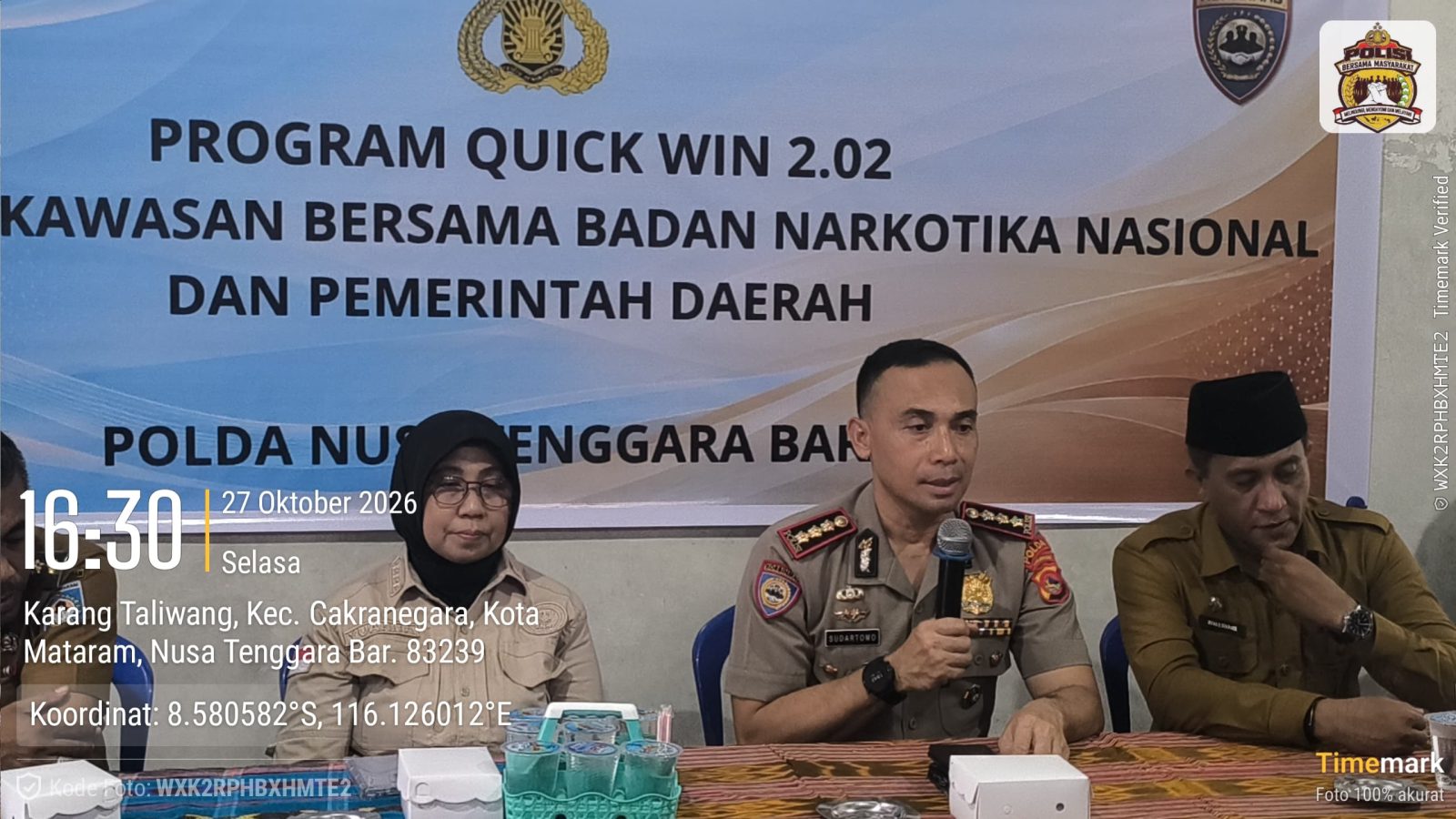 Pasca Operasi Sarang Narkoba, Polda NTB Gandeng Pemkot dan BNNK Bina Warga Karang Bagu